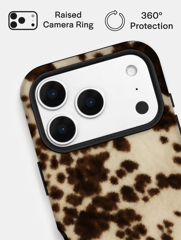 Cow Print Ultra Protective iPhone Case Phone Cases Skinnydip London