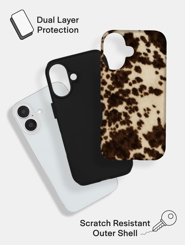 Cow Print Ultra Protective iPhone Case Phone Cases Skinnydip London