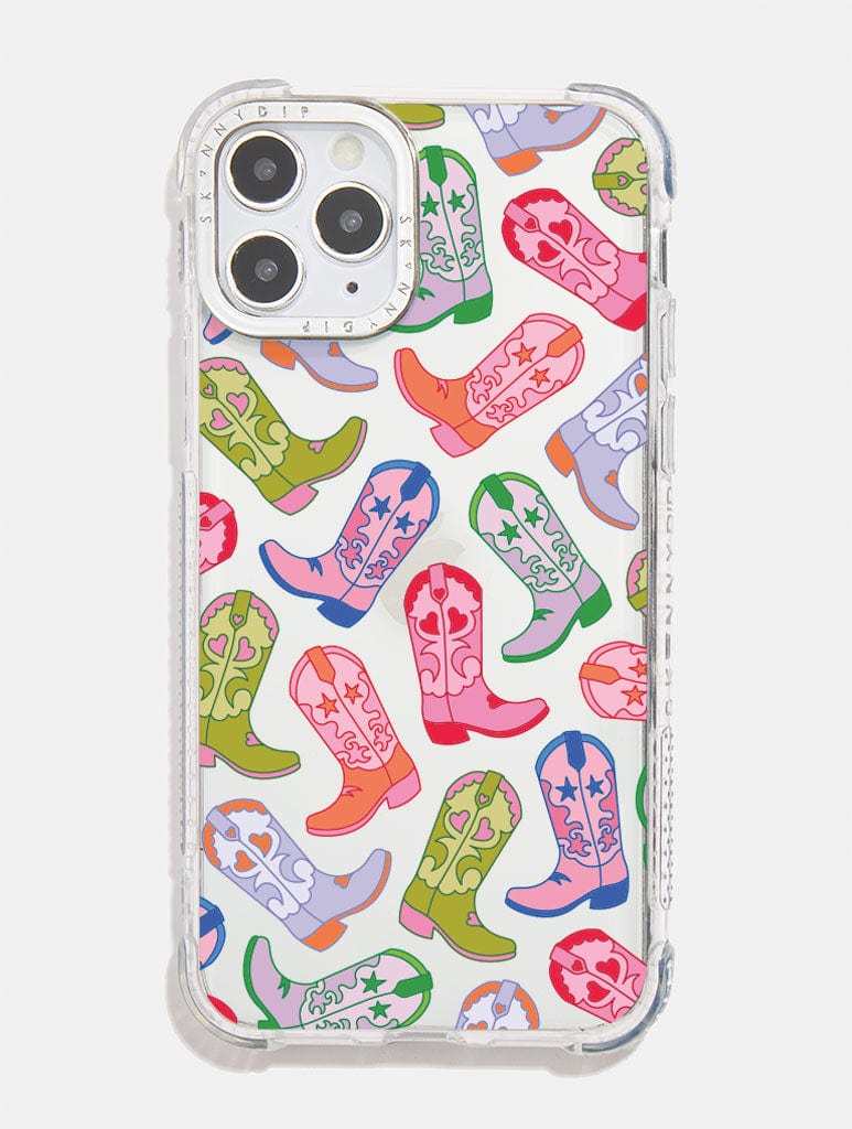 Cowboy Boot Repeat Shock iPhone Case Phone Cases Skinnydip London