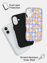 Croissant Gingham Ultra Protective iPhone Case Phone Cases Skinnydip London