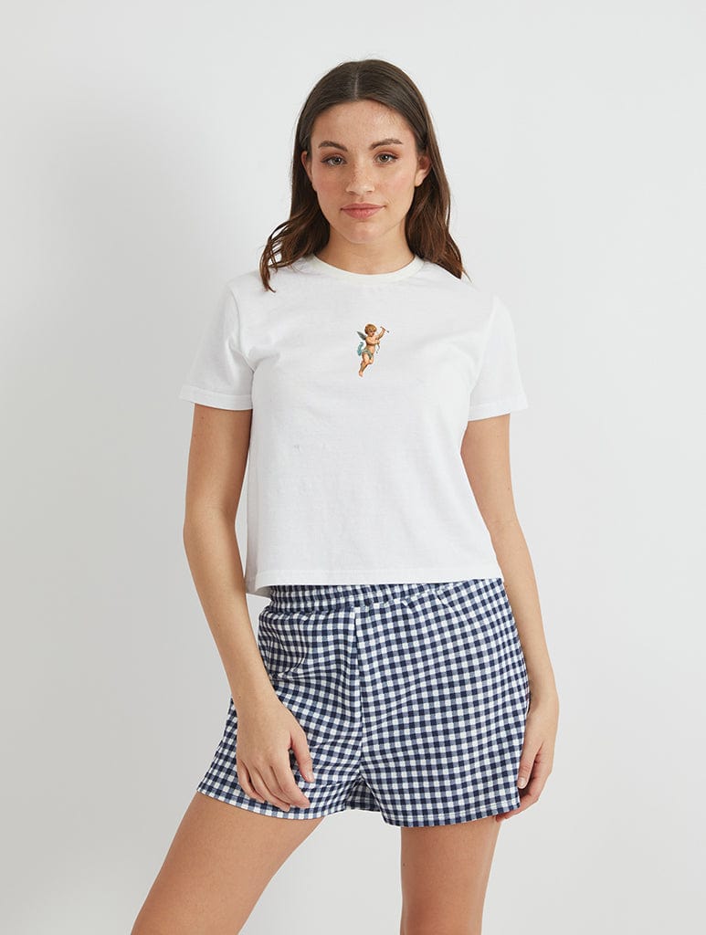 Cupid Baby T-Shirt in White Tops & T-Shirts Skinnydip London