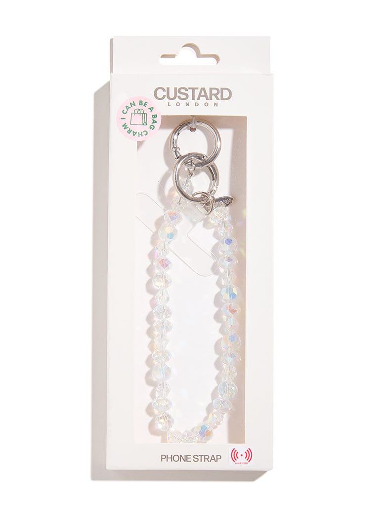Custard Star Crystal Beaded Strap Phone Grips Custard London