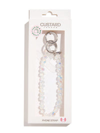 Custard Star Crystal Beaded Strap Phone Grips Custard London