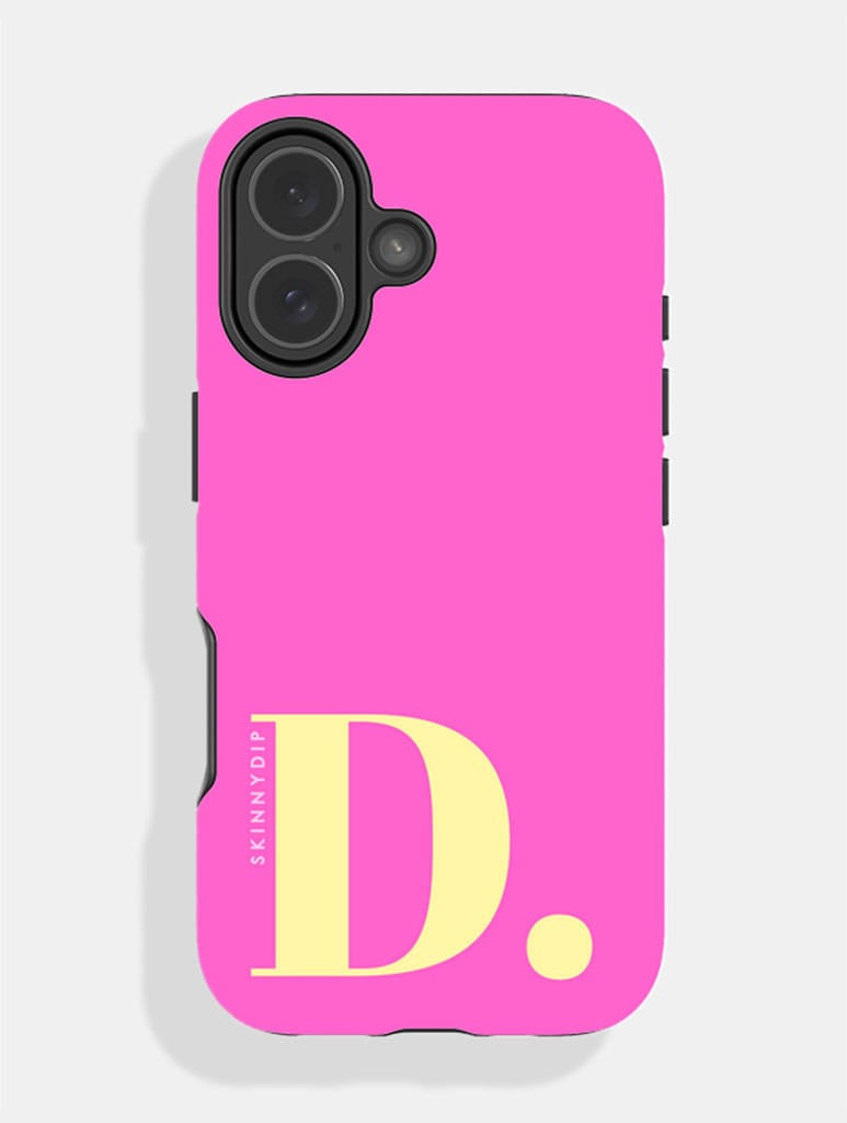 'D' Initial Pink Ultra Protective iPhone Case Phone Cases Skinnydip London