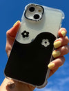 Daisy Yin Yang Black & White Shock iPhone Case Phone Cases Skinnydip London
