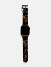 Dark Tortoise Print Apple Watch Strap Watch Straps Skinnydip London