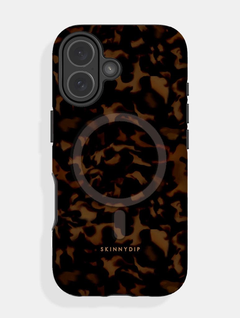 Dark Tortoise Shell MagSafe Ultra Protective iPhone Case Phone Cases Skinnydip London