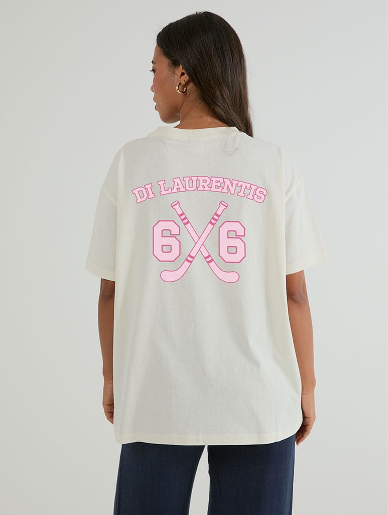 Di Laurentis 66 T-Shirt In White Tops & T-Shirts Skinnydip London