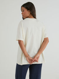 Diamond Tie T-Shirt In White Tops & T-Shirts Skinnydip London