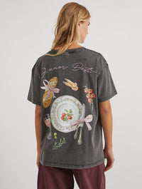 Dinner Date T-Shirt in Acid Wash Tops & T-Shirts Skinnydip London