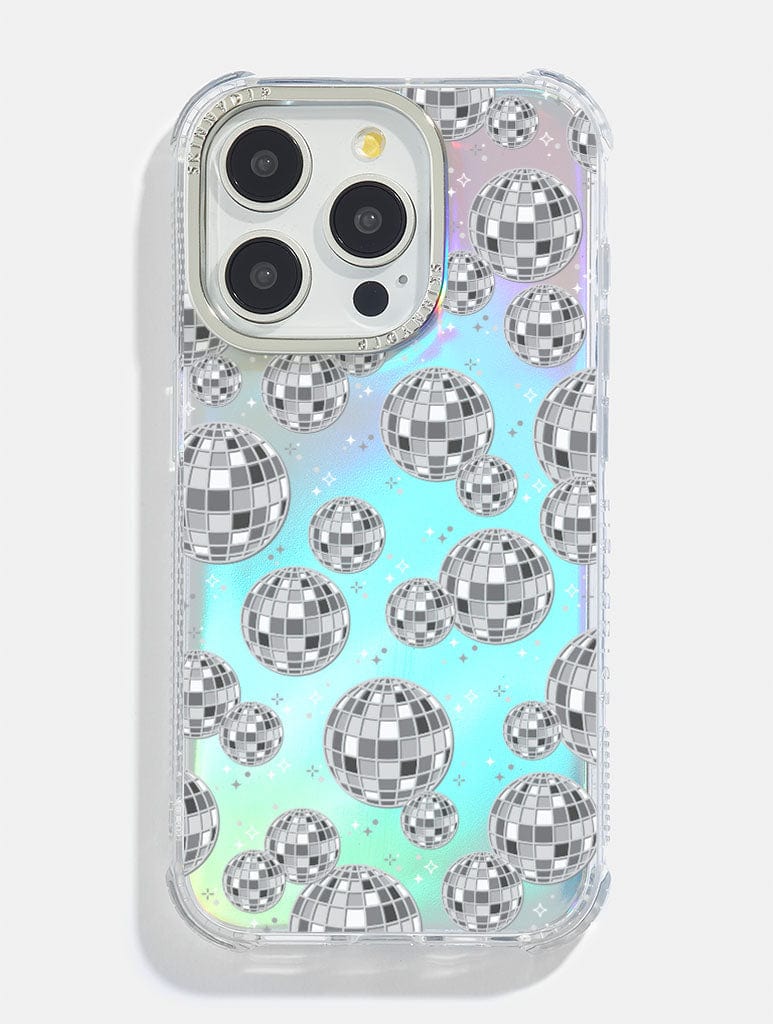 Disco Ball Repeat Holo Foil Shock iPhone Case Phone Cases Skinnydip London