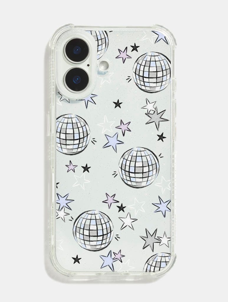 Disco Balls And Stars Shock iPhone Case Phone Cases Skinnydip London