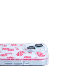 Disco Cherries iPhone Case in Pink Phone Cases Custard London