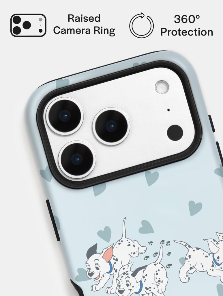 Disney 101 Dalmatians Ditsy Heart Ultra Protective iPhone Case Phone Cases Skinnydip London