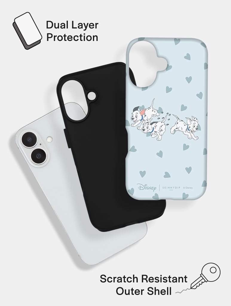 Disney 101 Dalmatians Ditsy Heart Ultra Protective iPhone Case Phone Cases Skinnydip London