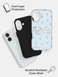 Disney 101 Dalmatians Ditsy Heart Ultra Protective iPhone Case Phone Cases Skinnydip London
