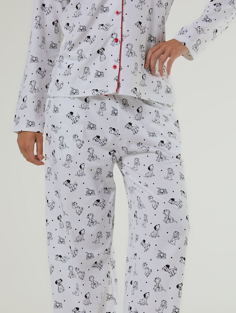 Disney 101 Dalmatians Pyjama Set with Scrunchie Lingerie & Nightwear Skinnydip London