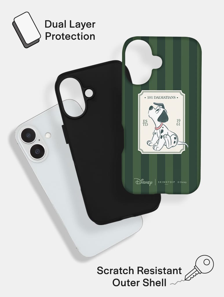Disney 101 Dalmatians Stripe Case Ultra Protective iPhone Case Phone Cases Skinnydip London