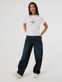 Disney Alice In Wonderland Curiouser and Curiouser Baby T-Shirt In White Tops & T-Shirts Skinnydip London