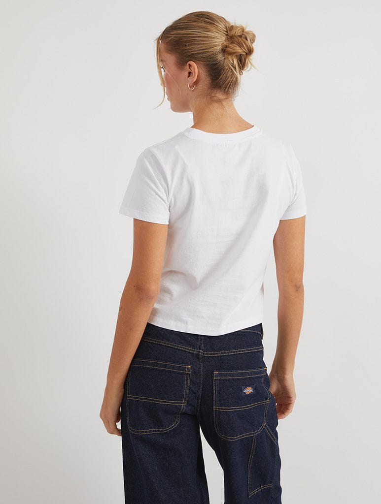 Disney Alice In Wonderland Tea Time Baby T-Shirt In White Tops & T-Shirts Skinnydip London