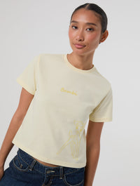 Disney Bambi Baby T-Shirt In Butter Yellow Tops & T-Shirts Skinnydip London