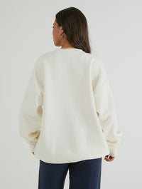 Disney Bambi Butter Yellow Sweatshirt In White Hoodies & Sweatshirts Skinnydip London