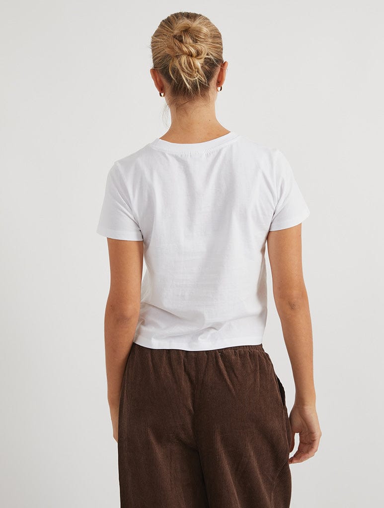 Disney Bambi Family Baby T-Shirt In White Tops & T-Shirts Skinnydip London