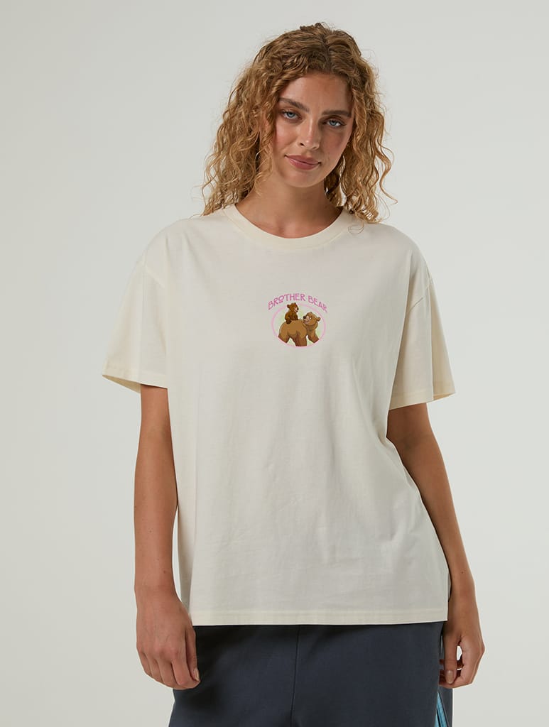 Disney Brother Bear Adventure Poster T-Shirt In White Tops & T-Shirts Skinnydip London