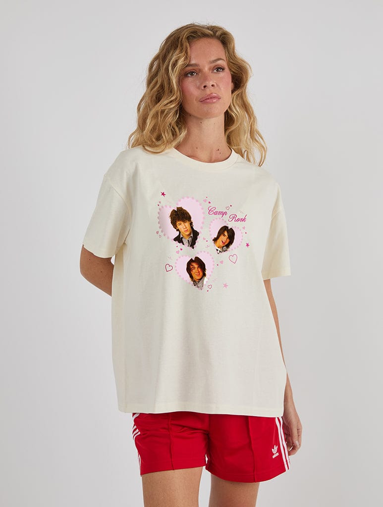 Disney Camp Rock Love T-Shirt In White Tops & T-Shirts Skinnydip London