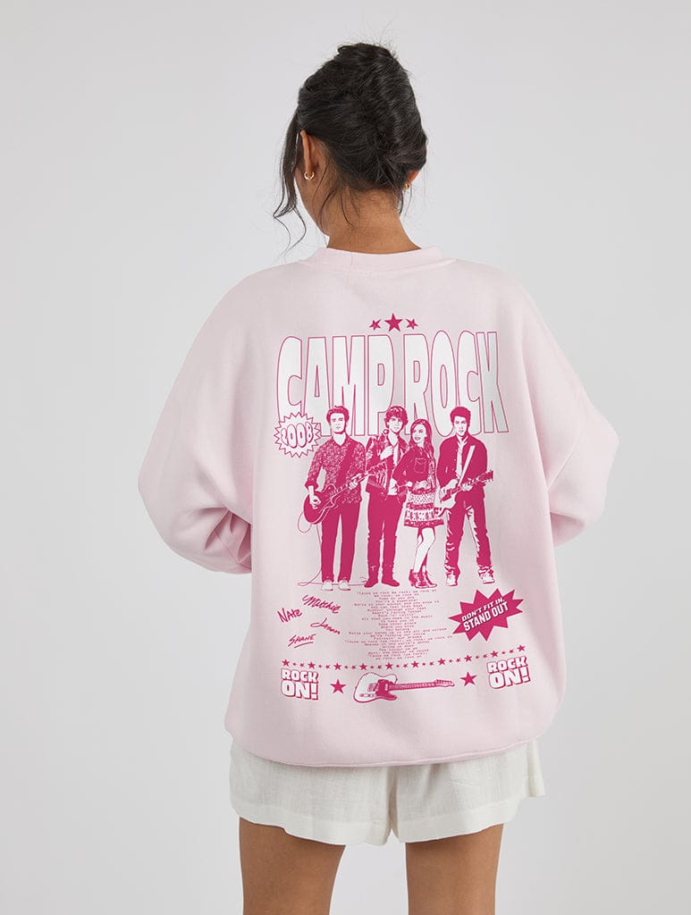 Disney Camp Rock Rock On Band Sweatshirt In Pink Hoodies & Sweatshirts Skinnydip London