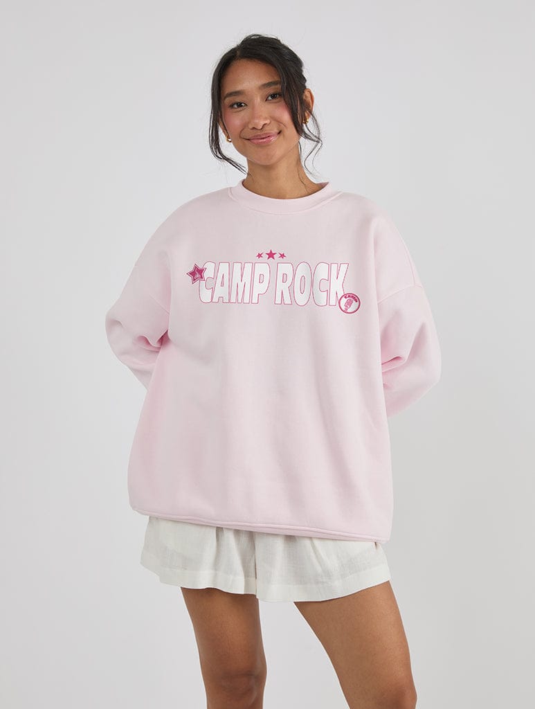 Disney Camp Rock Rock On Band Sweatshirt In Pink Hoodies & Sweatshirts Skinnydip London