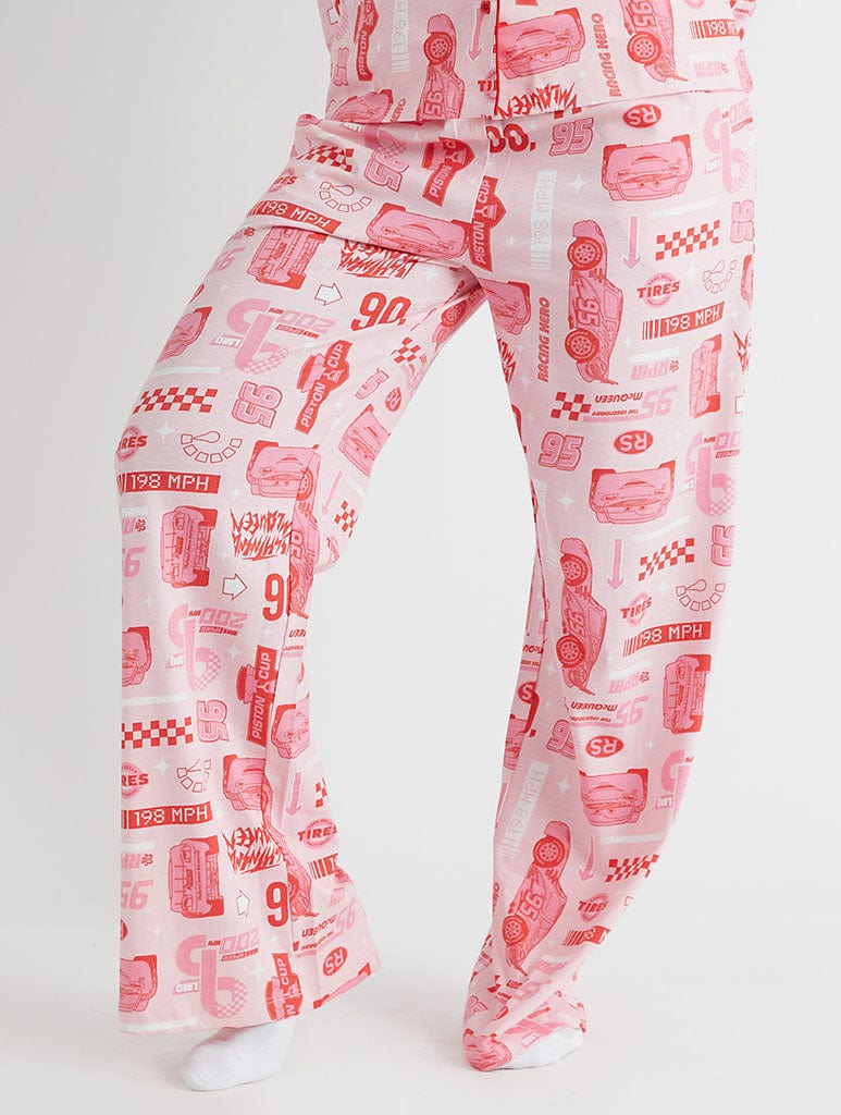 Disney Cars Pink Pyjama Set in Pink Lingerie & Nightwear Skinnydip London