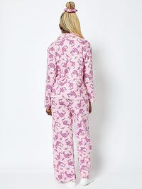 Disney Cheshire Cat Pyjama Set in Pink Lingerie & Nightwear Skinnydip London
