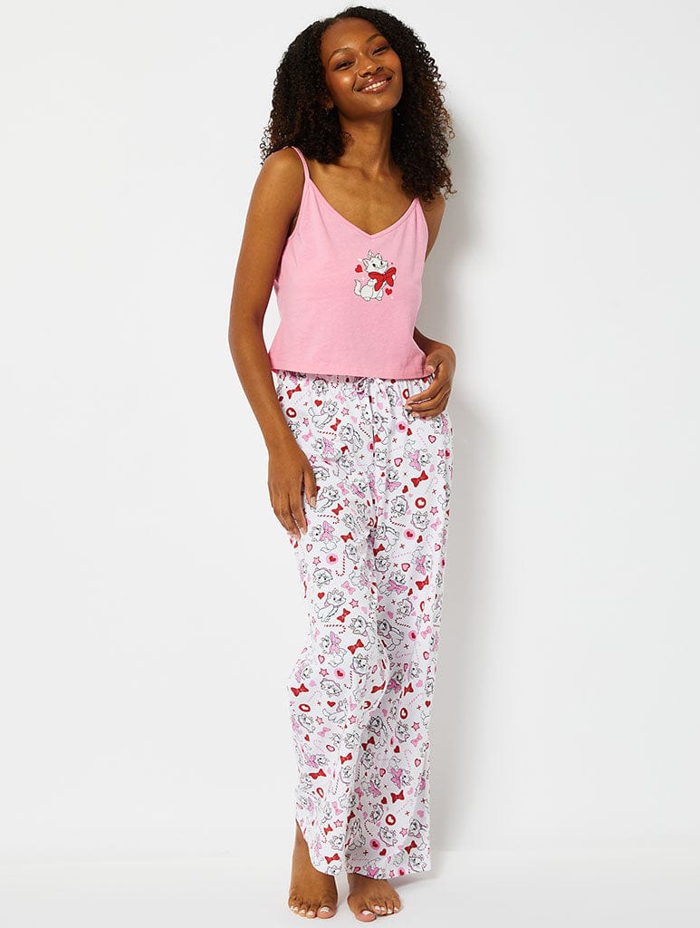 Disney Christmas Marie Cami & Trouser Pyjama Set Lingerie & Nightwear Skinnydip London