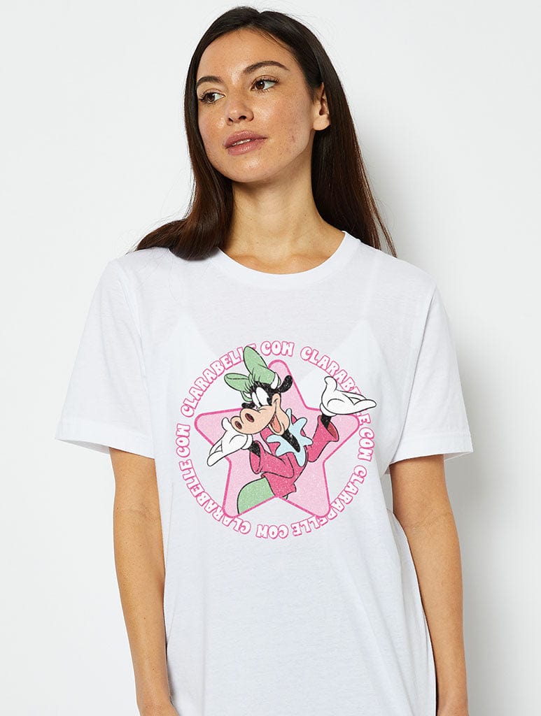 Disney Clarabelle Cow T-Shirt in White Tops & T-Shirts Skinnydip London