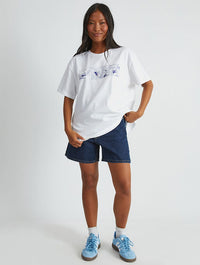 Disney Donald Duck Tennis T-Shirt In White Tops & T-Shirts Skinnydip London