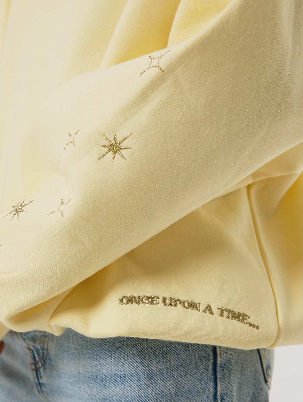 Disney Embroidered Yellow Castle Sweatshirt Hoodies & Sweatshirts Skinnydip London