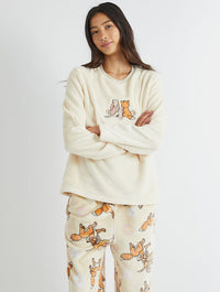 Disney Fox and The Hound Fleece Pyjama Set Lingerie & Nightwear Skinnydip London
