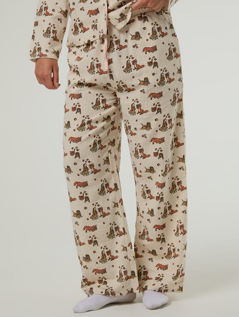 Disney Fox and The Hound Pyjama Set with Scrunchie Lingerie & Nightwear Skinnydip London