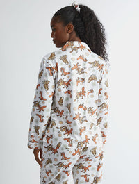Disney Fox & the Hound Pyjama Set in Ecru Lingerie & Nightwear Skinnydip London