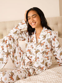 Disney Fox & the Hound Pyjama Set in Ecru Lingerie & Nightwear Skinnydip London