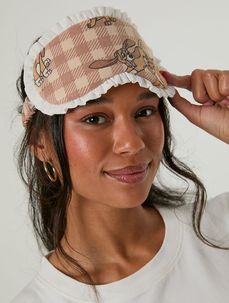 Disney Fox & The Hound T-Shirt & Trouser Set with Eye Mask Lingerie & Nightwear Skinnydip London