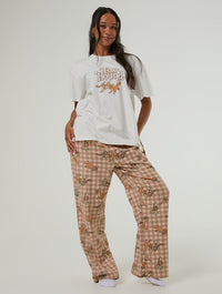 Disney Fox & The Hound T-Shirt & Trouser Set with Eye Mask Lingerie & Nightwear Skinnydip London