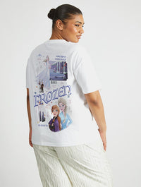 Disney Frozen 2 Poster T-Shirt In White Tops & T-Shirts Skinnydip London
