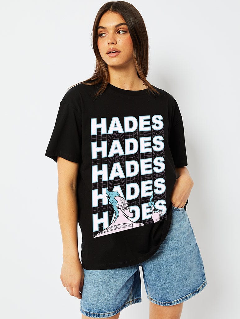 Disney Hades T-Shirt in Black Tops & T-Shirts Skinnydip London