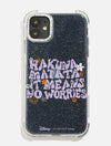 Disney Hakuna Matata Glitter Shock iPhone Case Phone Cases Skinnydip London