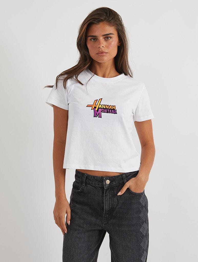 Disney Hannah Montana Baby T-Shirt In White Tops & T-Shirts Skinnydip London