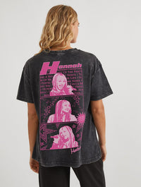 Disney Hannah Montana Best Of Both Worlds T-Shirt In Acid Wash Tops & T-Shirts Skinnydip London