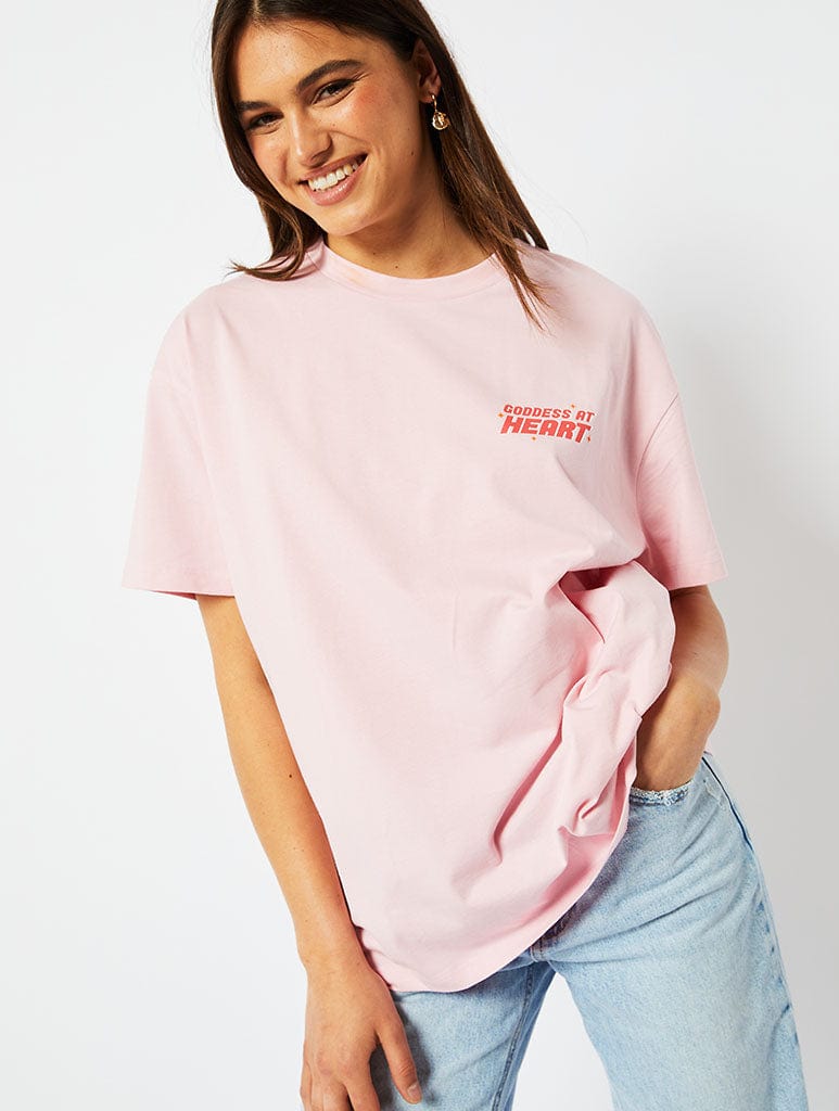 Disney Hercules So Greek So Chic T-Shirt in Pink Tops & T-Shirts Skinnydip London