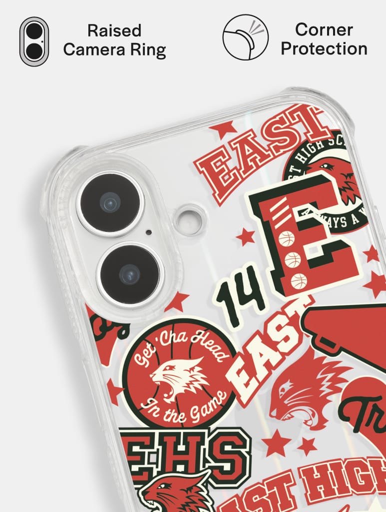Disney High School Musical East High Sticker Shock iPhone Case Phone Cases Skinnydip London